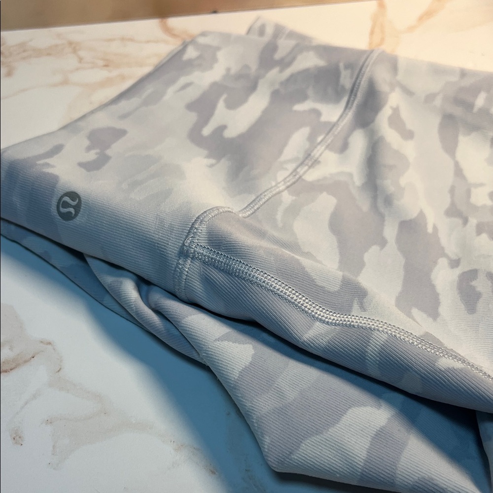 lululemon athletica Gray Camo Athletic Shorts